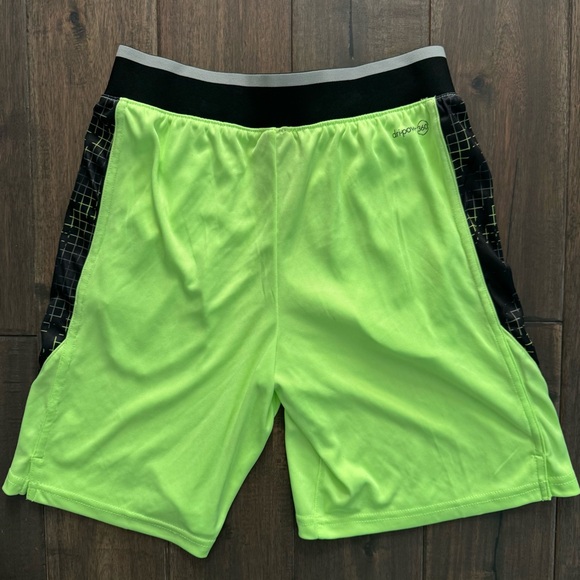 Russell Athletic Neon Green Shorts Boys L 10/12 NWT - Picture 5 of 6